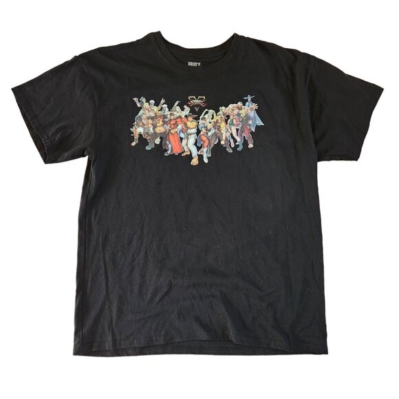 Street Fighter V T-Shirt Fighters Capcom Graphic Tee Brisco Black XL EUC - Picture 1 of 8